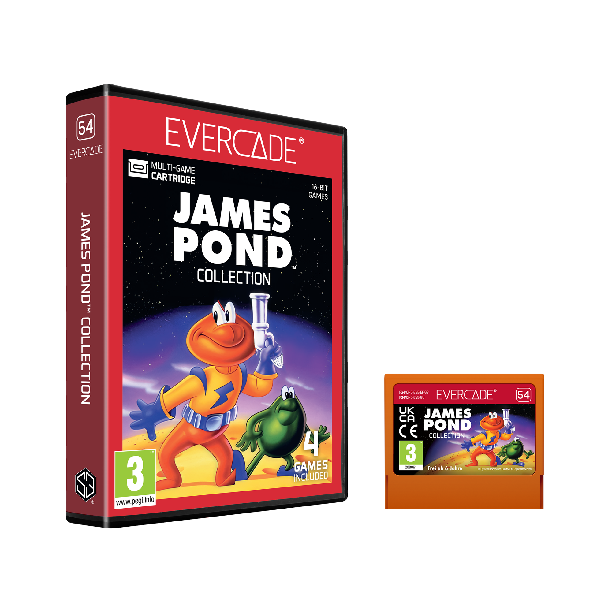Evercade James Pond Collection cartridge case
