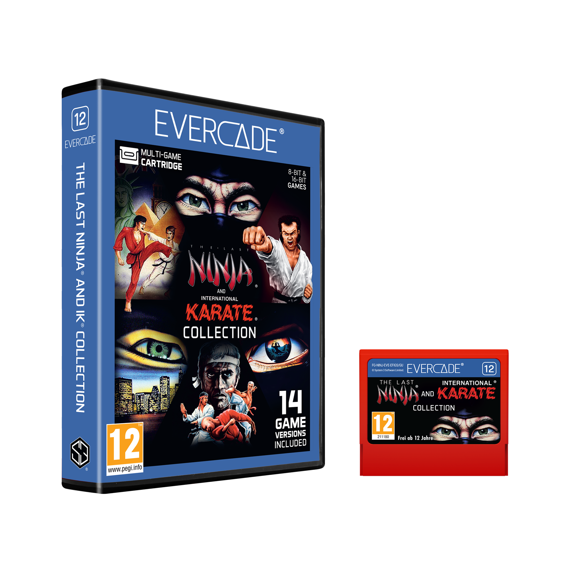 Evercade The Last Ninja and IK Collection cartridge case