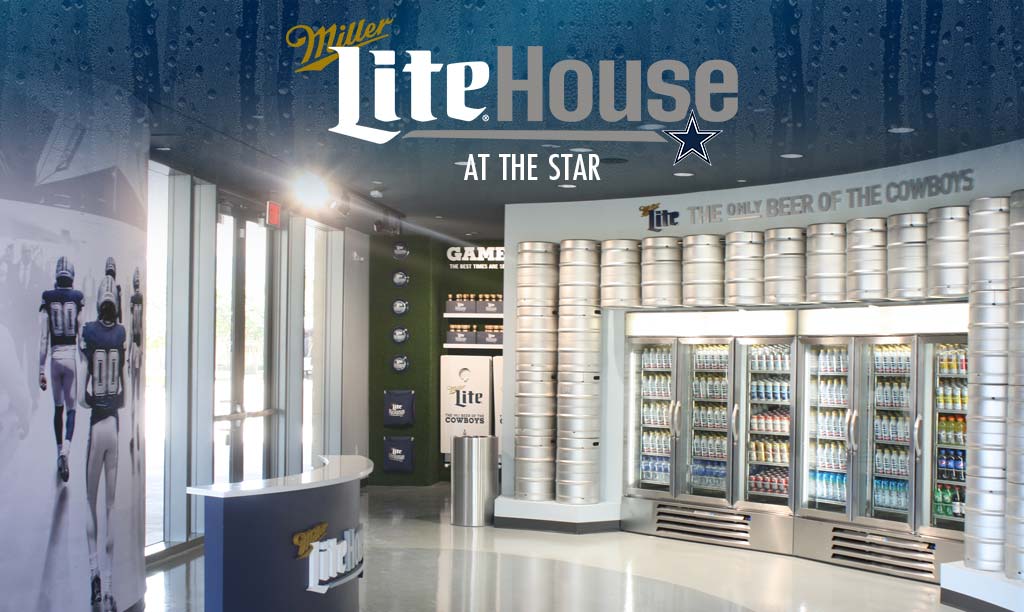Miller Lite House junto a The Star in Frisco