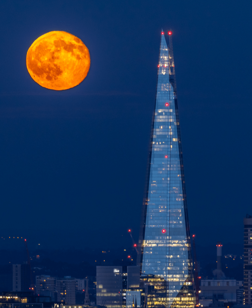 Supermoon event artwork for The View from The Shard