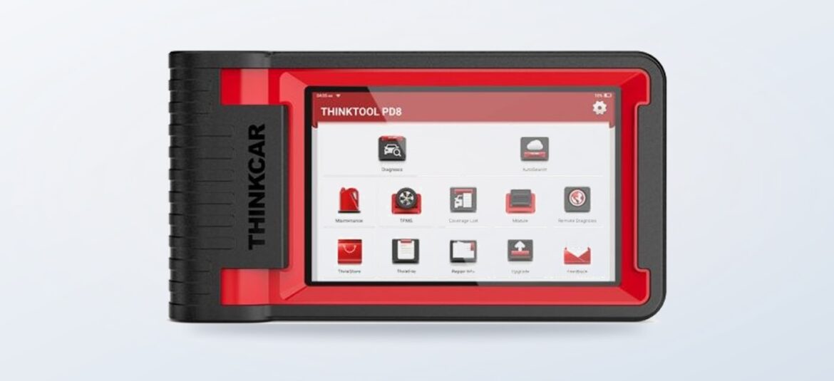 THINKCAR THINKTOOL PD8 diagnostic scanner on a clean background