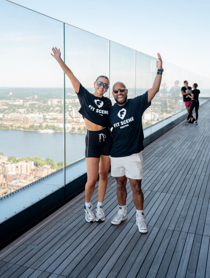 Veranstaltungsbereich mit Skyline-Blick bei View Boston Observation Deck