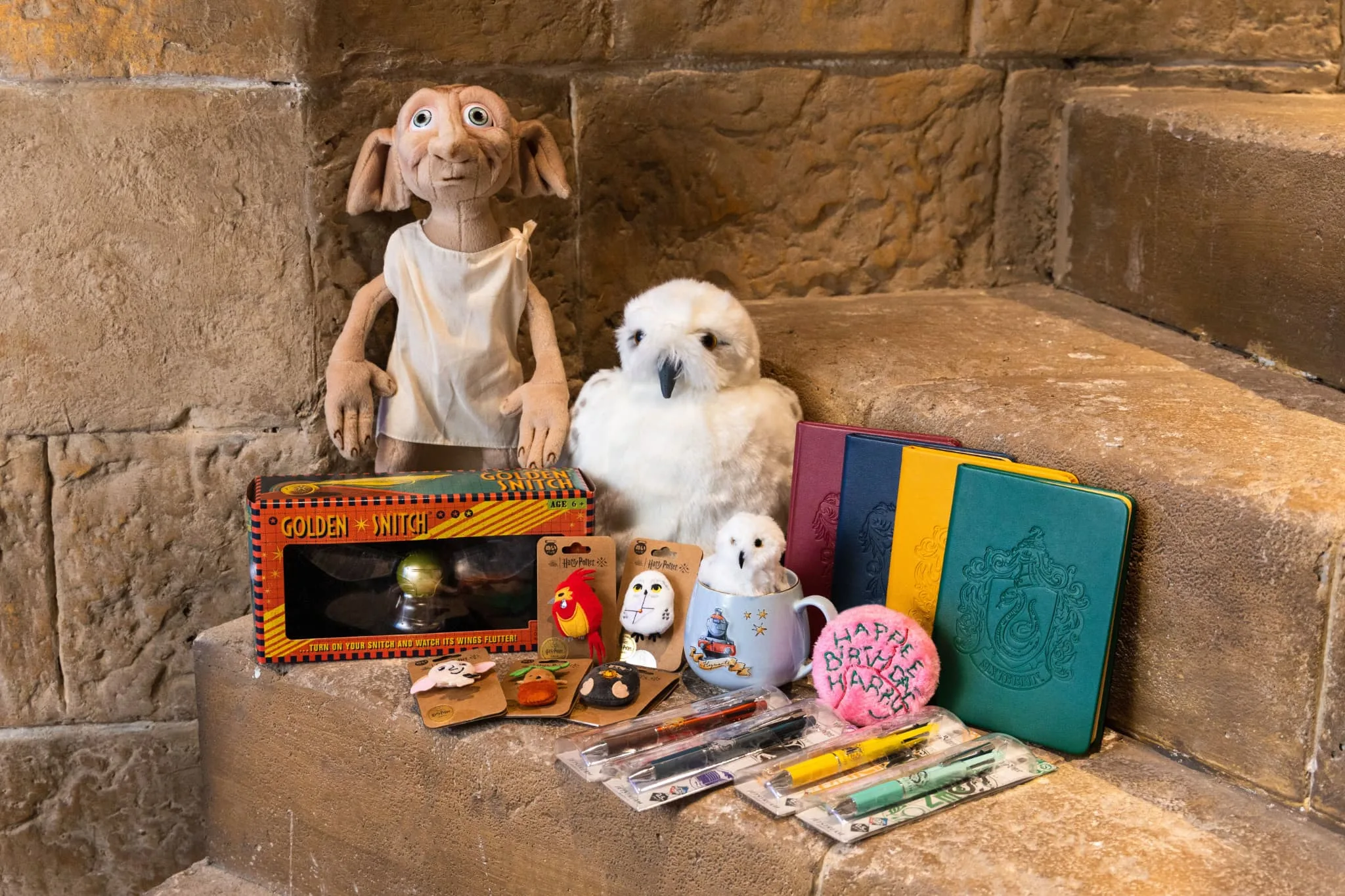 Harry Potter merchandise at the Warner Bros. Studio Tour Tokyo shop