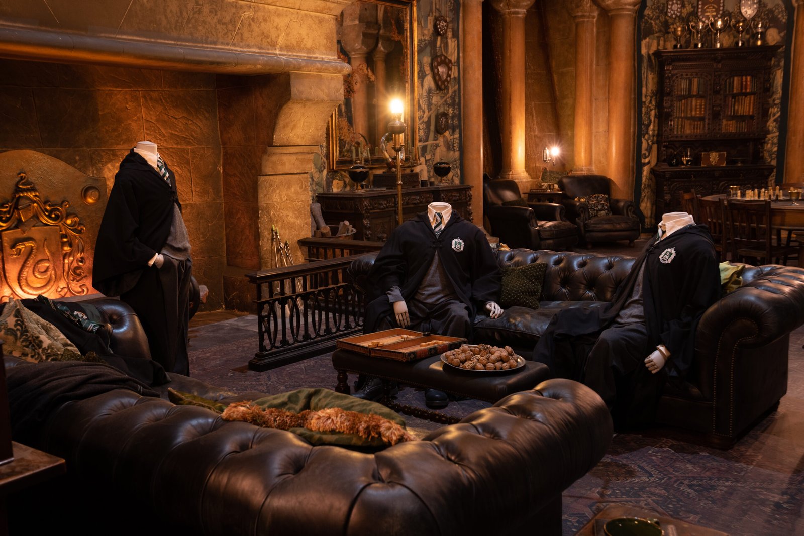 Film costumes displayed at the studio tour