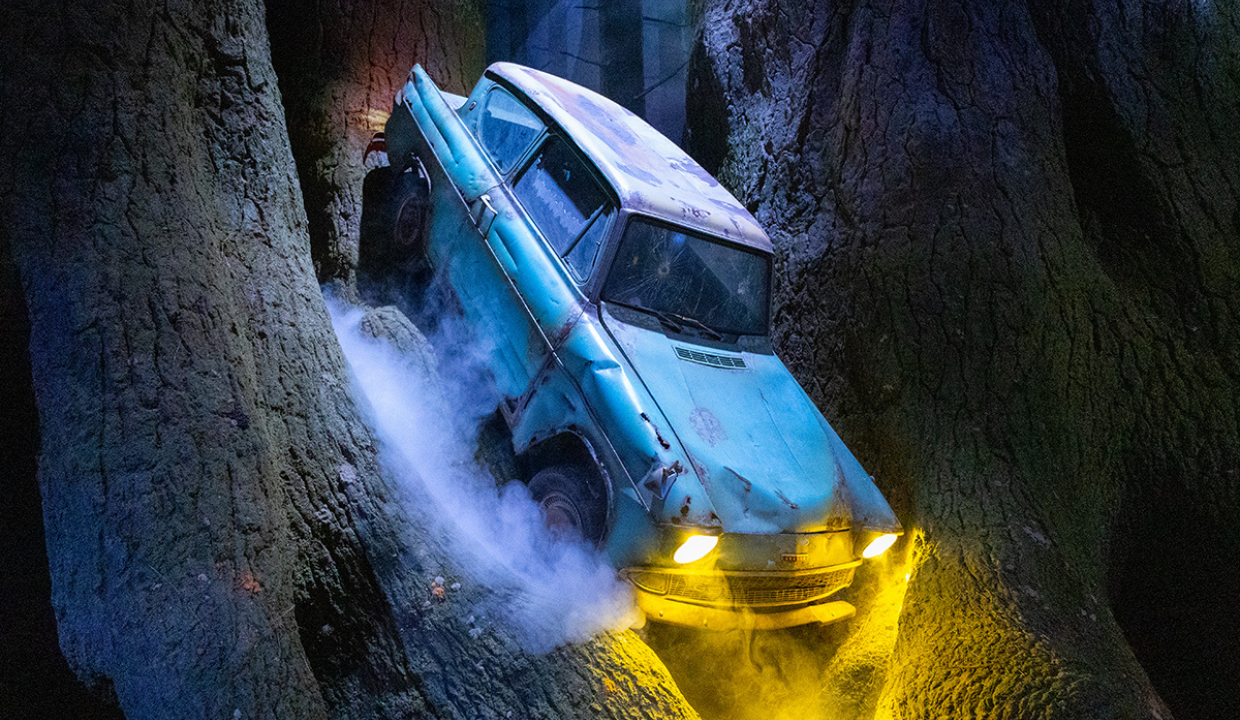 Forbidden Forest set at Warner Bros. Studios Japan