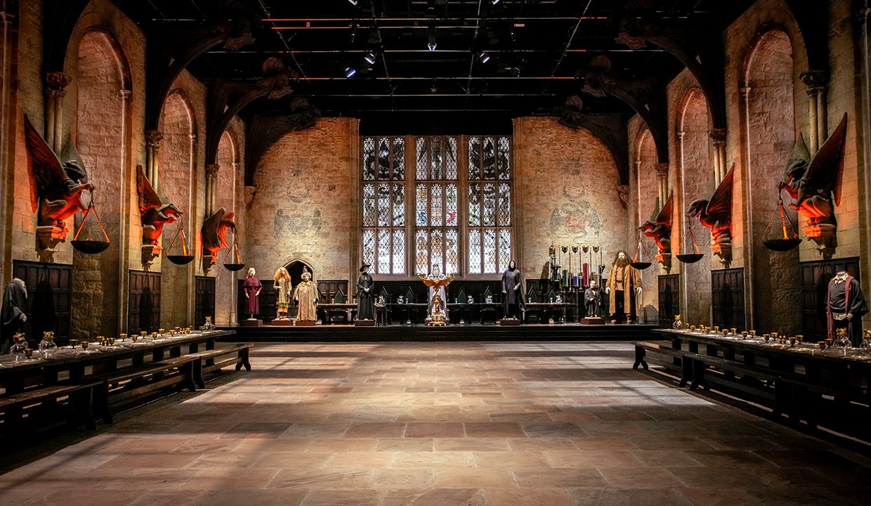 The Great Hall set at Warner Bros. Studios Japan