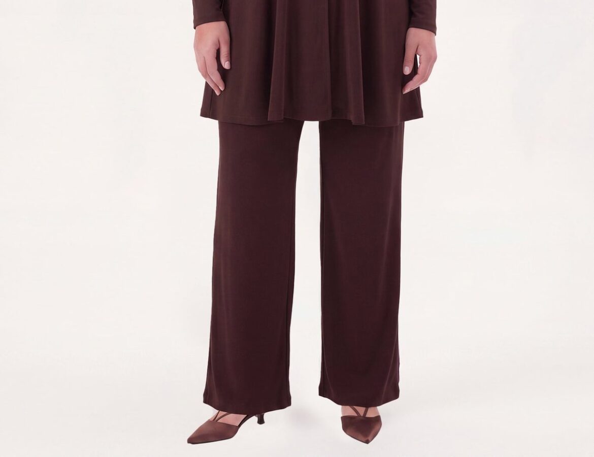 Blazer A-Ligne Yoek marron porté
