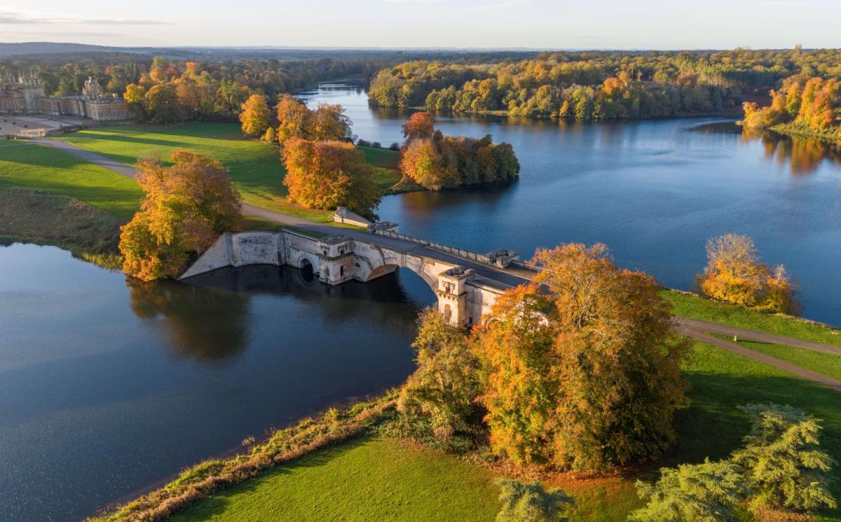 Autumn colour in the gardens at Blenheim Palace