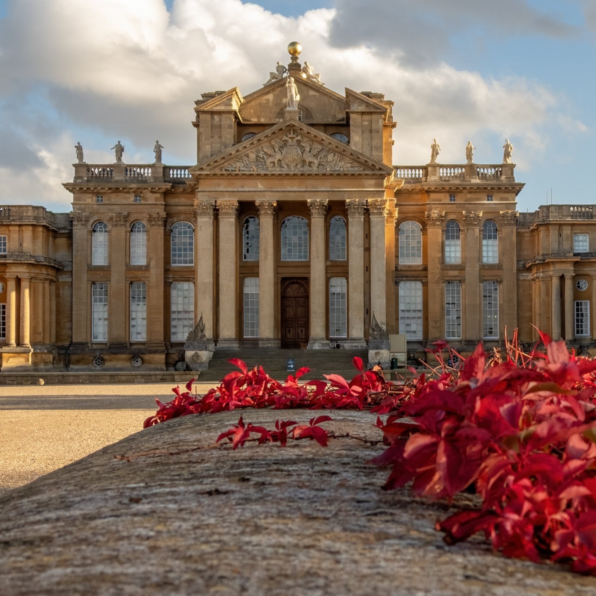 Autumn colour in the parkland at Blenheim Palace