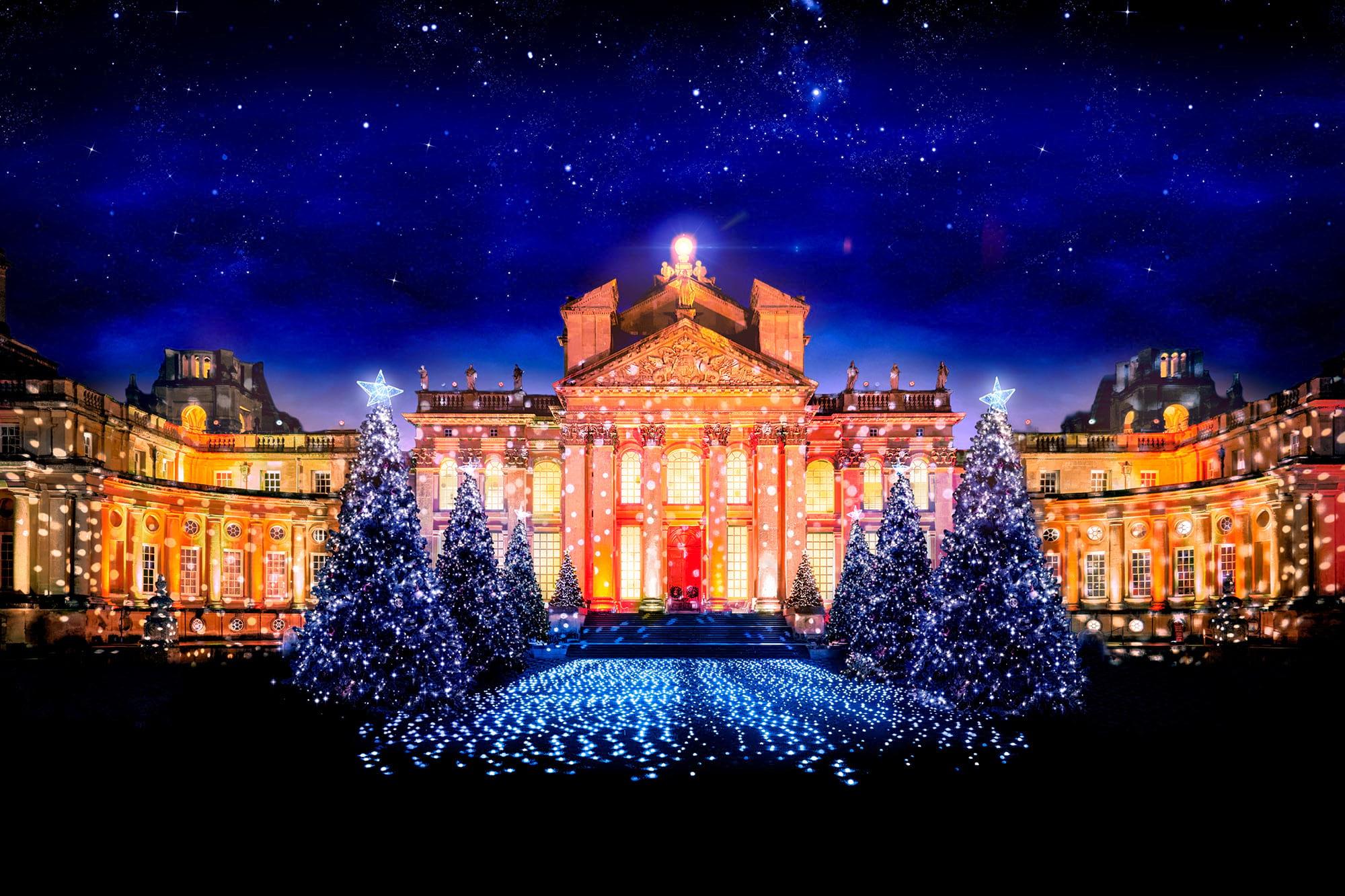 A broad view of Blenheim Palace and its estate