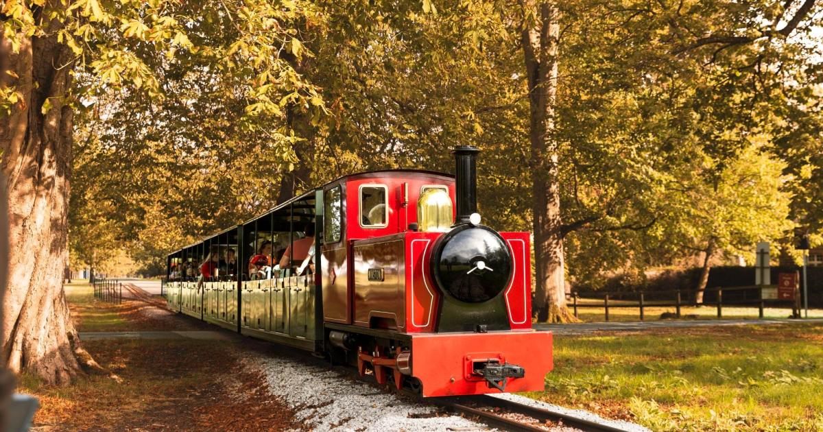 A family train attraction at Blenheim Palace