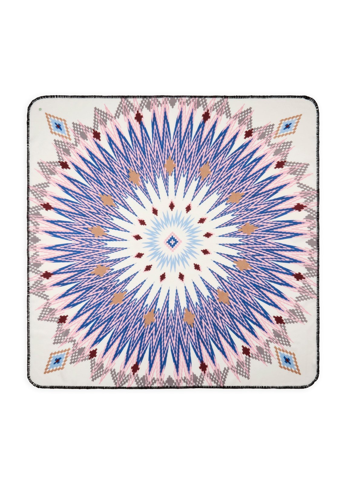Quadratisches Tuch mit detailreichem Ethno-Muster