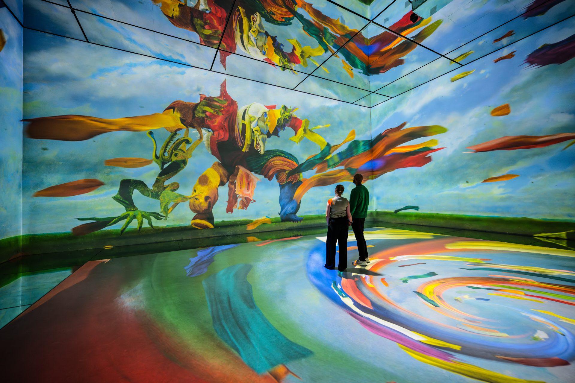 Ernst's Fireside Angel shown in a Frameless gallery