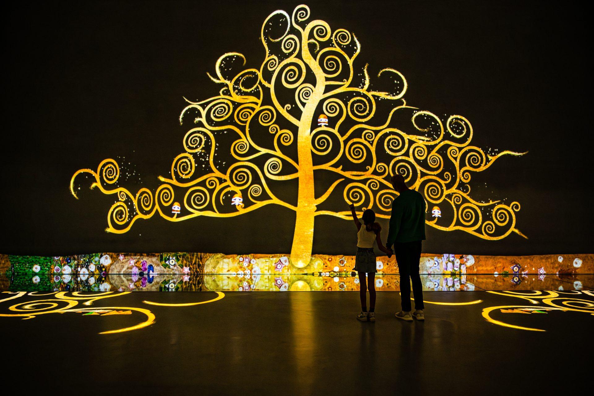 Klimt's Tree of Life in a Frameless gallery