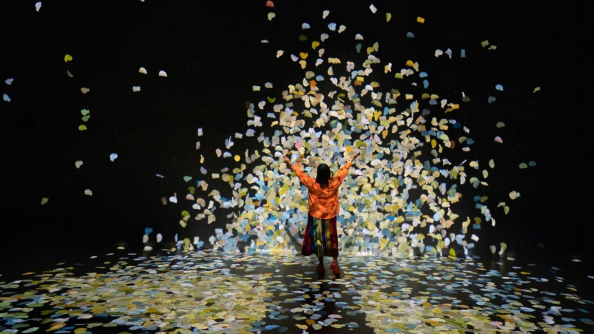 Colourful immersive artwork in the Colour in Motion gallery