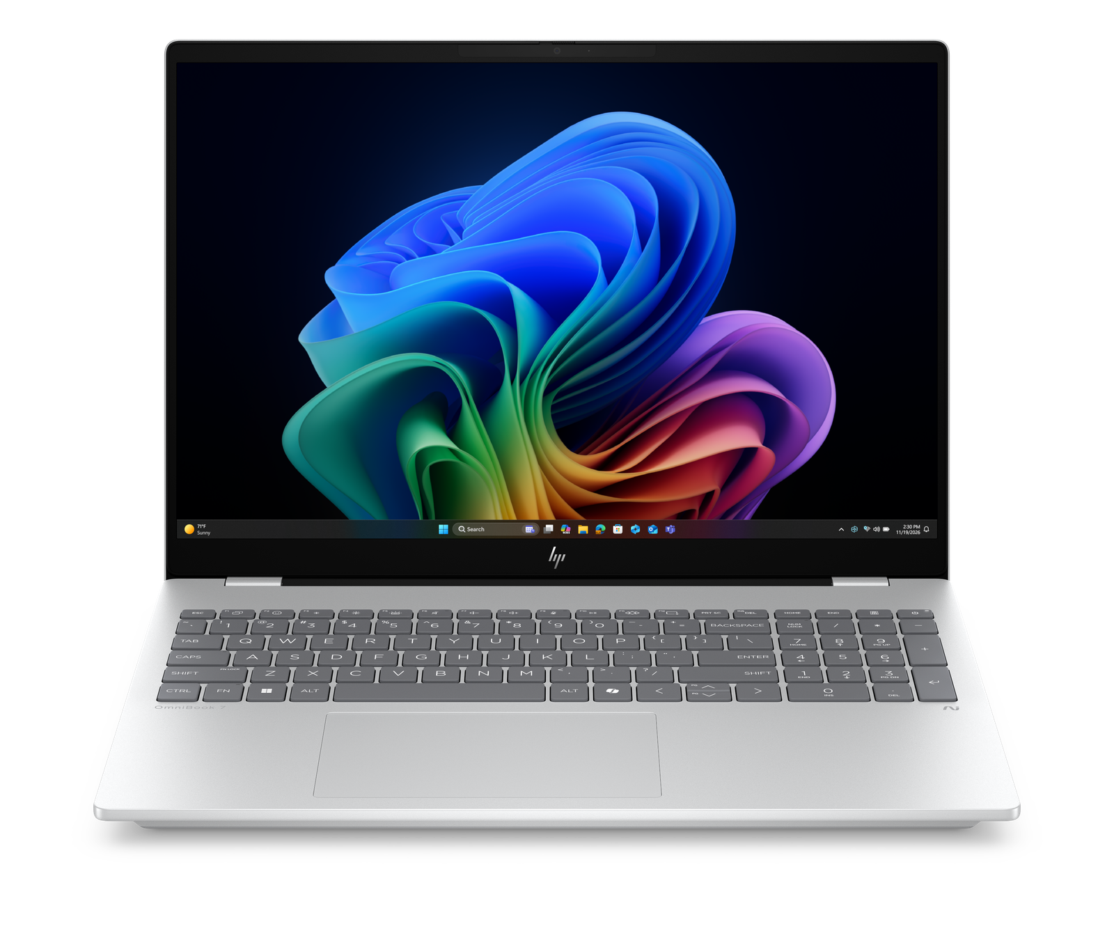 HP OmniBook 7 16 laptop shown from the front