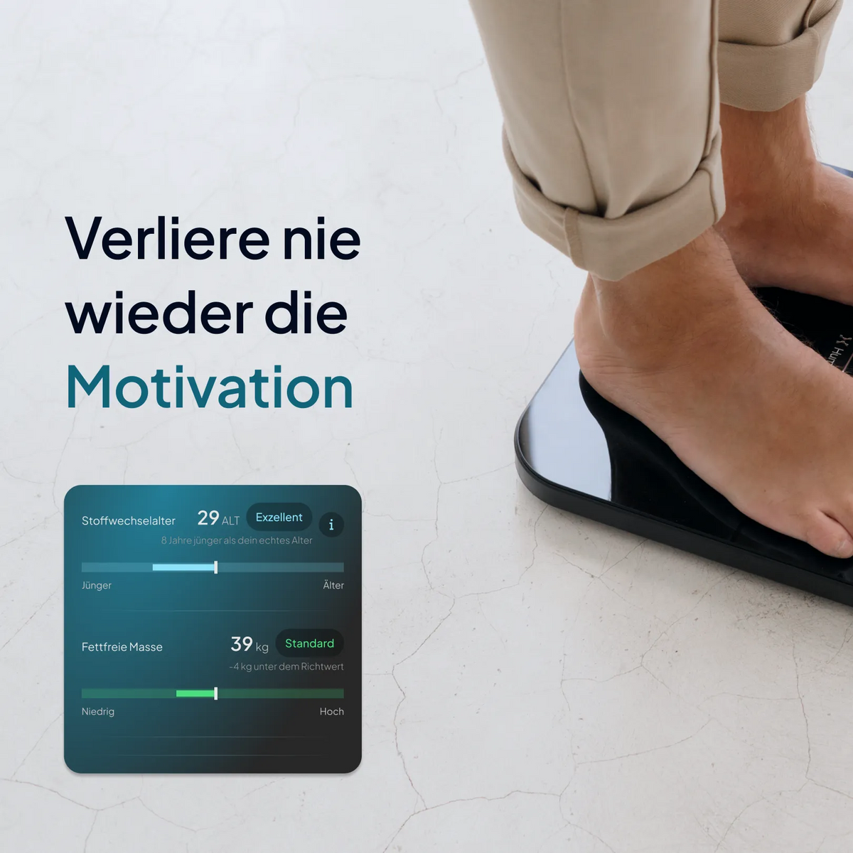 Hume Health Messbericht mit Körperdaten