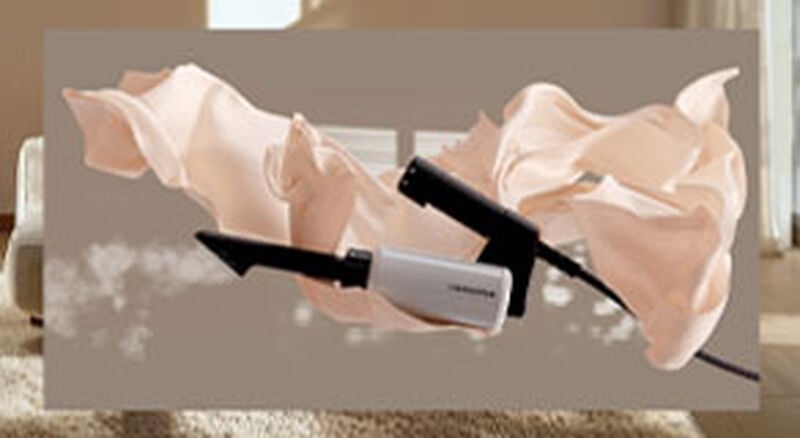 Laurastar Aura steam purifier featured in a living space