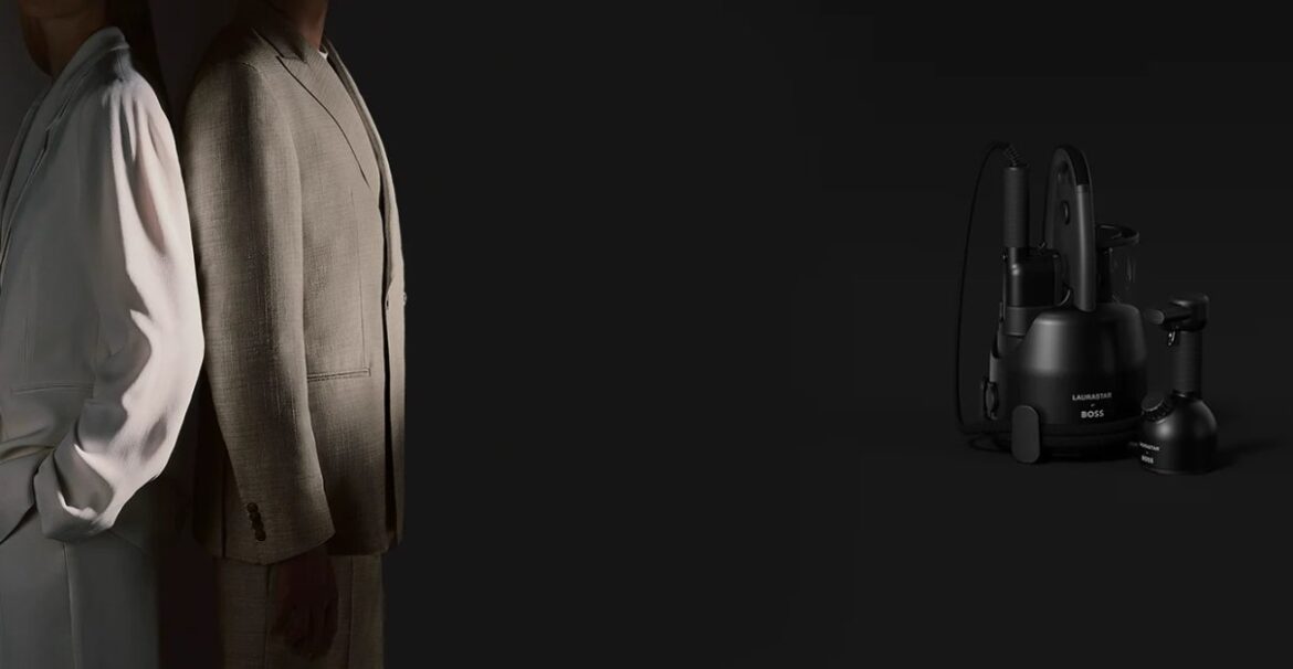 Laurastar by BOSS fashion campaign with a garment-care system