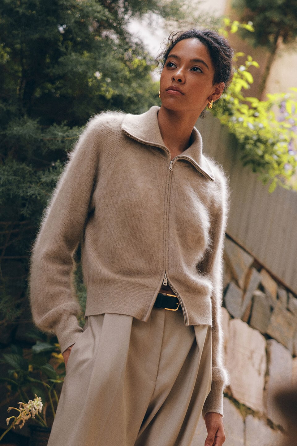 Lilysilk gebürsteter Kaschmir-Cardigan