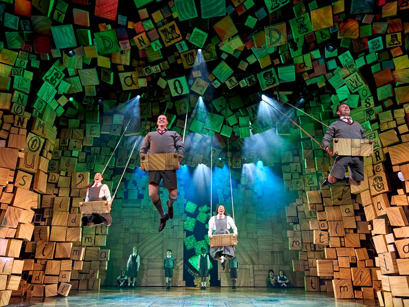 Matilda on stage in a performance scene