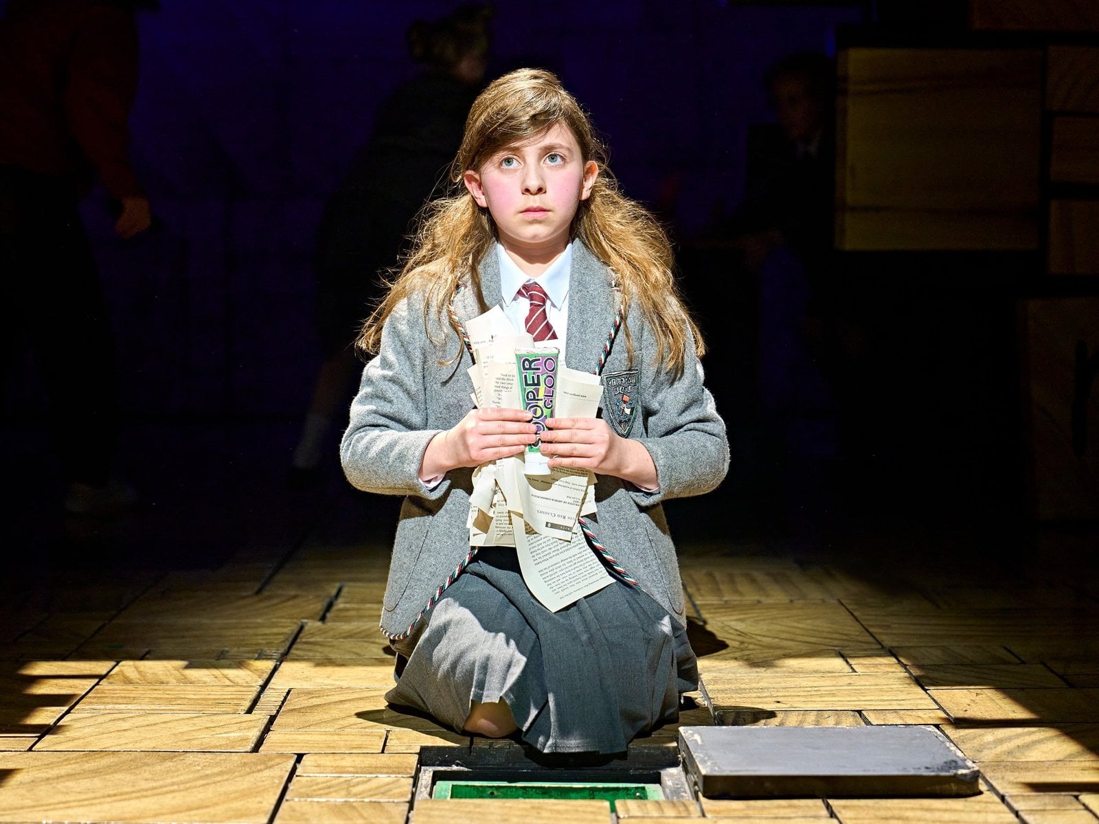 Matilda on stage in the London production