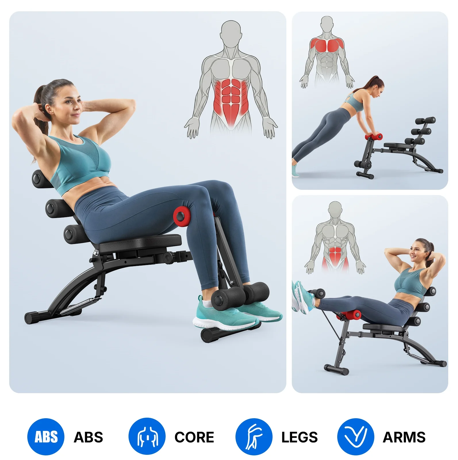 Merach adjustable ab trainer