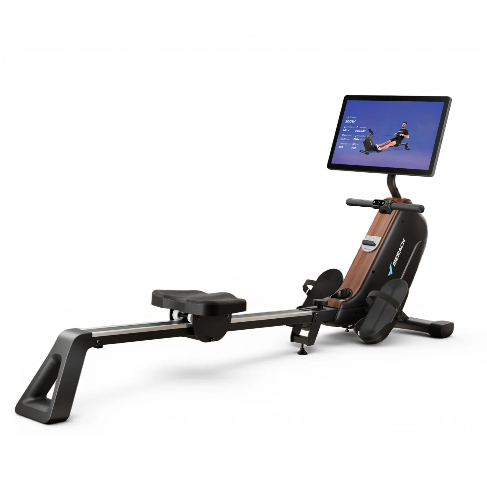 Merach R15 Pro magnetic rowing machine with HD screen