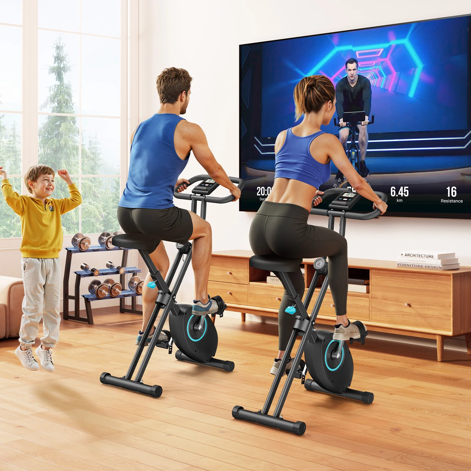 Merach S14 four-in-one indoor exercise bike