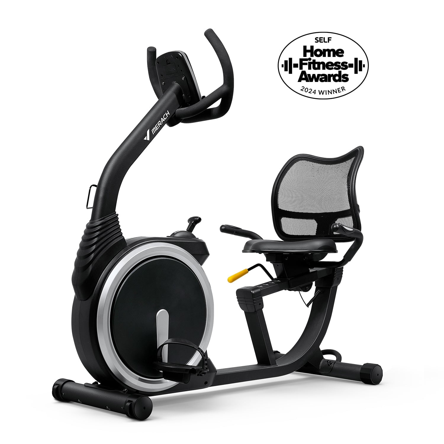 Merach S19B1 recumbent exercise bike with supportive seat and backrest