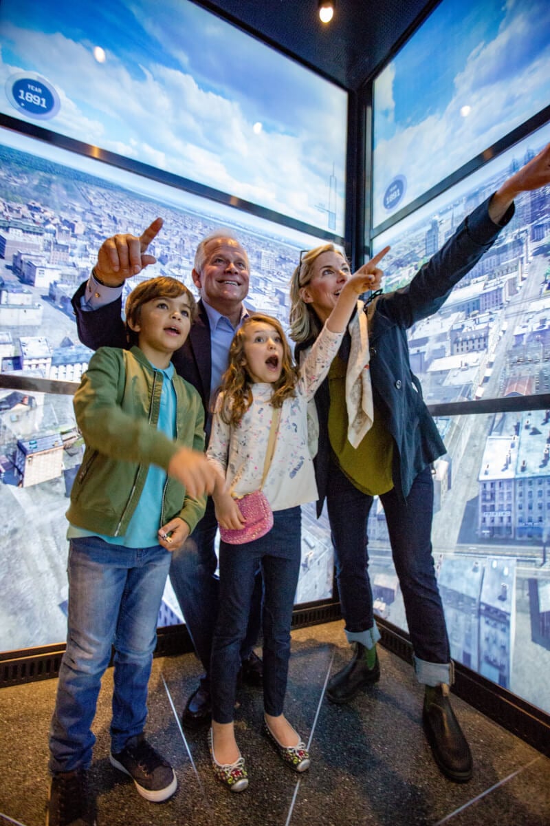 SkyPod elevator experience at One World Observatory