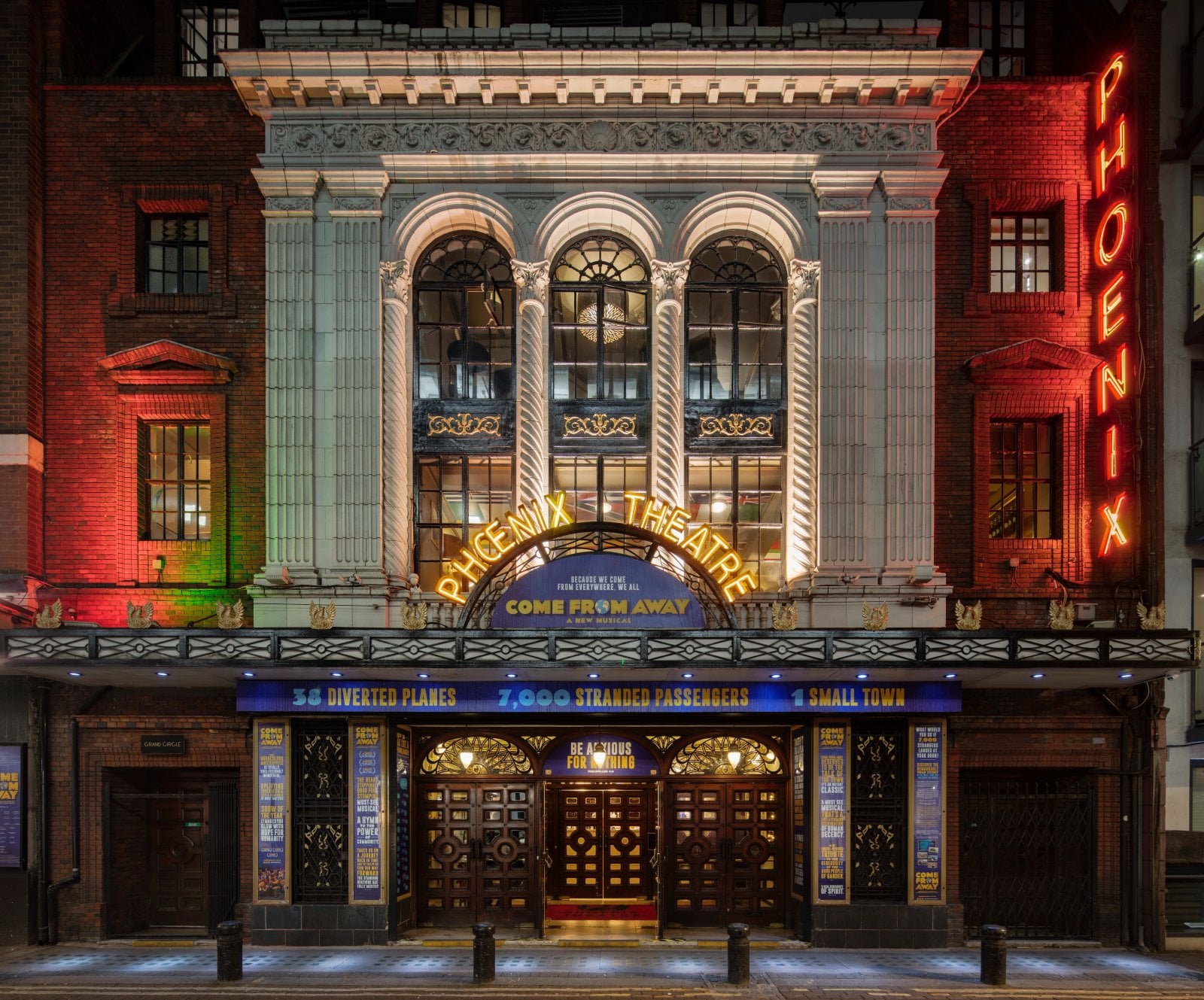 A view of the Phoenix Theatre exterior