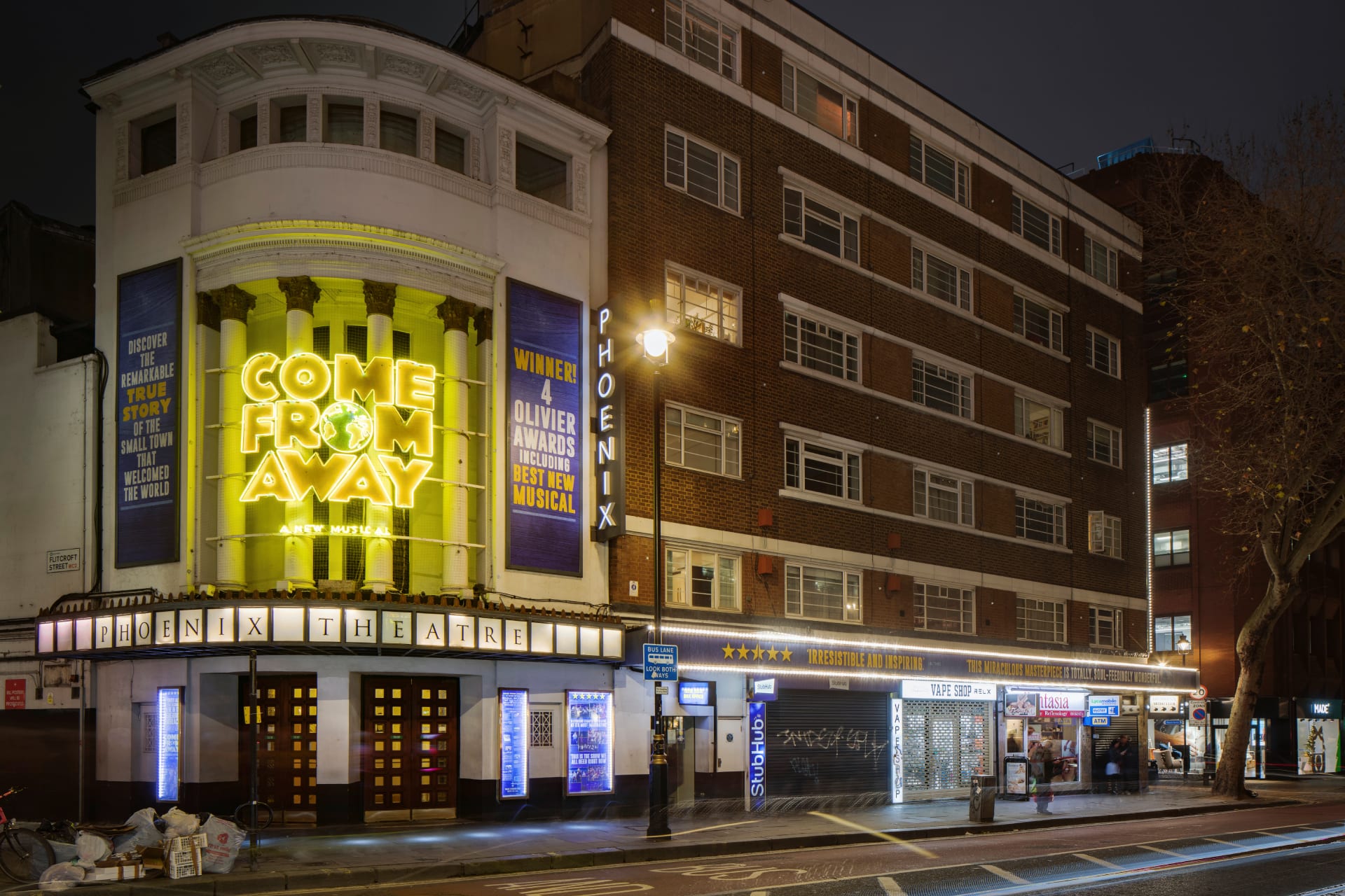 Exterior view of the Phoenix Theatre in London