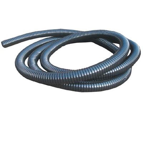 Coiled pond hose shown as a separate pond maintenance component