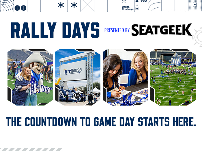 Rally Days tour scene at AT&T Stadium