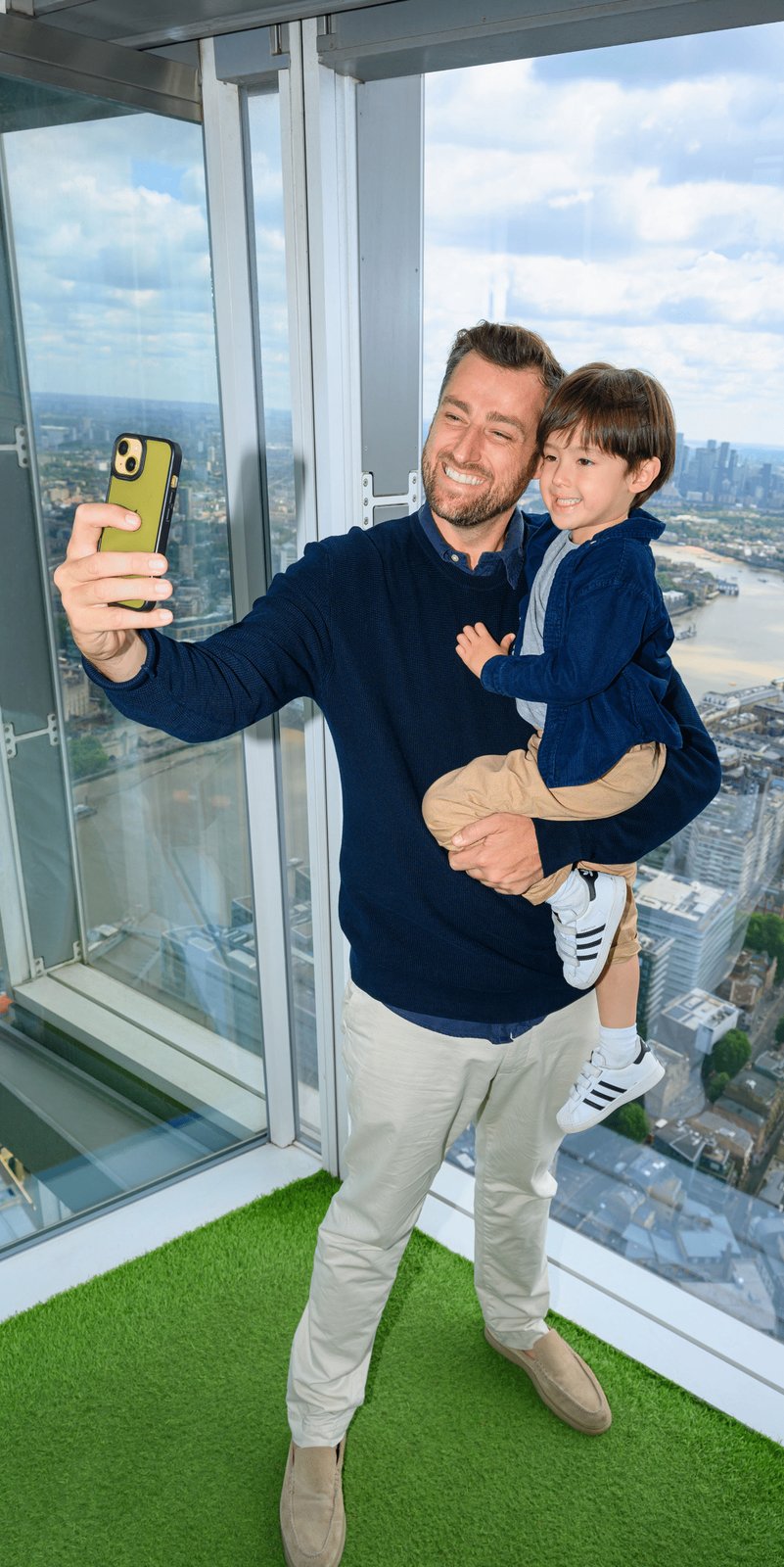 A celebratory visitor scene at The View from The Shard