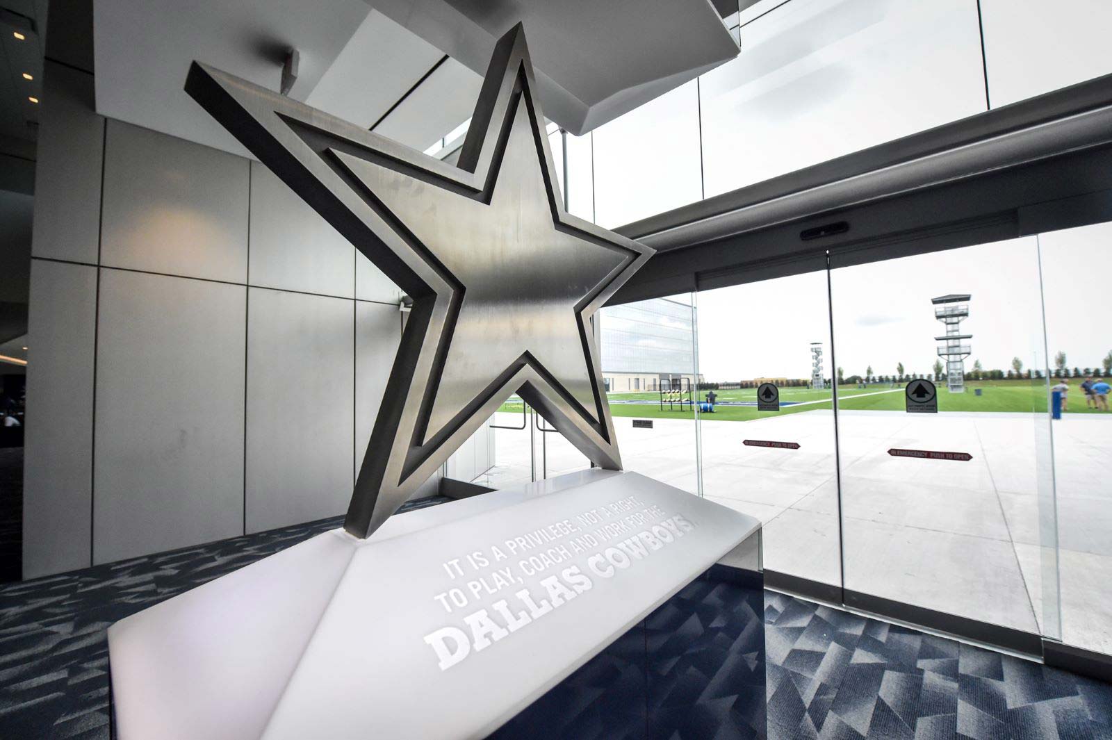 A scene from the Dallas Cowboys campus at The Star in Frisco