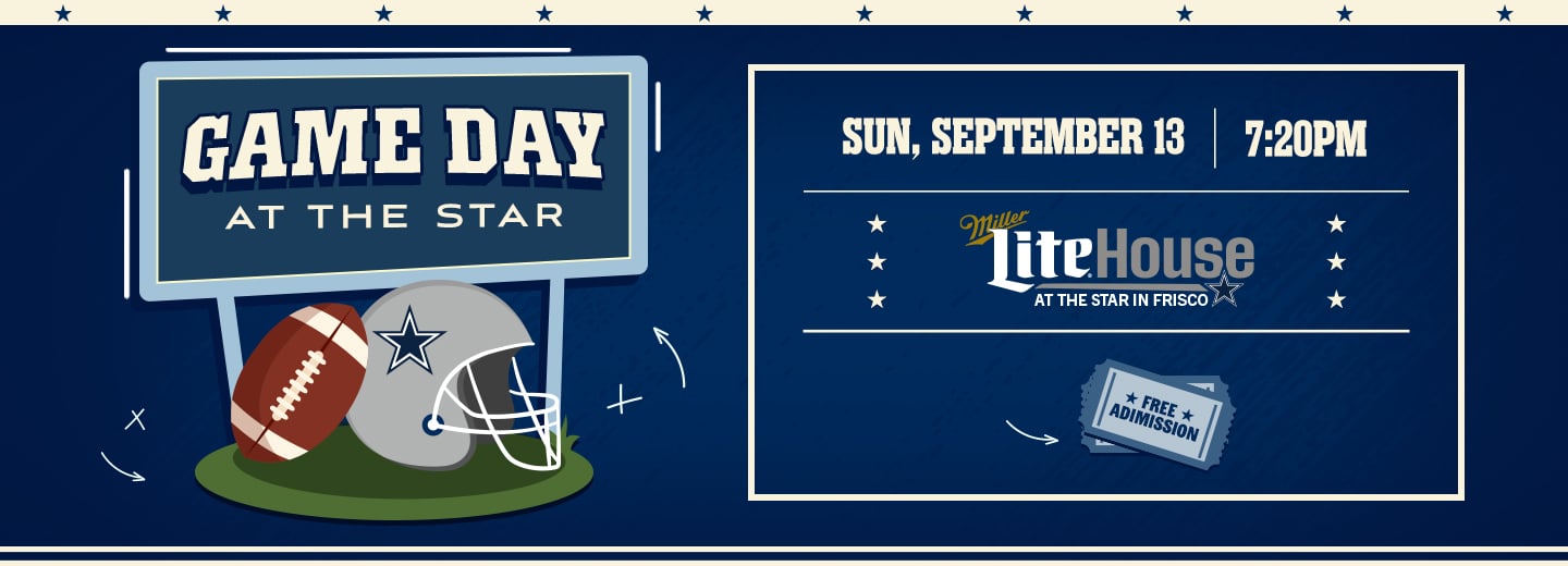 Game day scene at The Star in Frisco