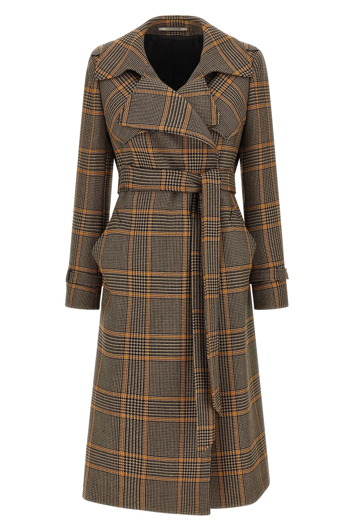 Tagliatore Carola Coat in plaid virgin wool