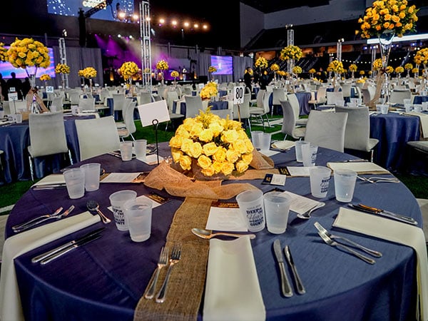 Company appreciation event setup at The Star in Frisco
