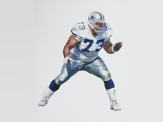 Larry Allen football illustration from The Star in Frisco