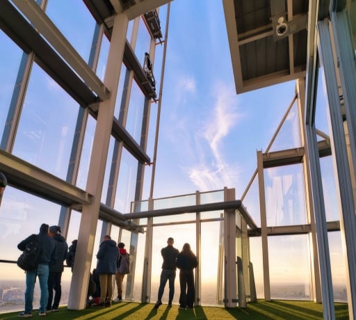 Open air Skydeck at The View from The Shard