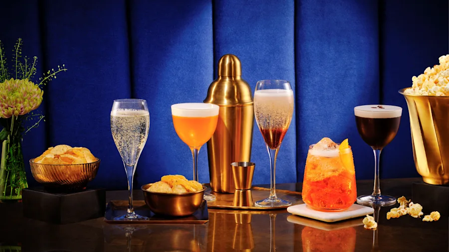 Drinks and snacks served at the theatre