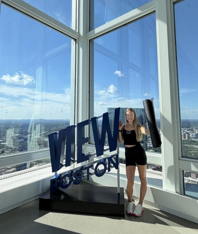 Visitors at View Boston Observation Deck