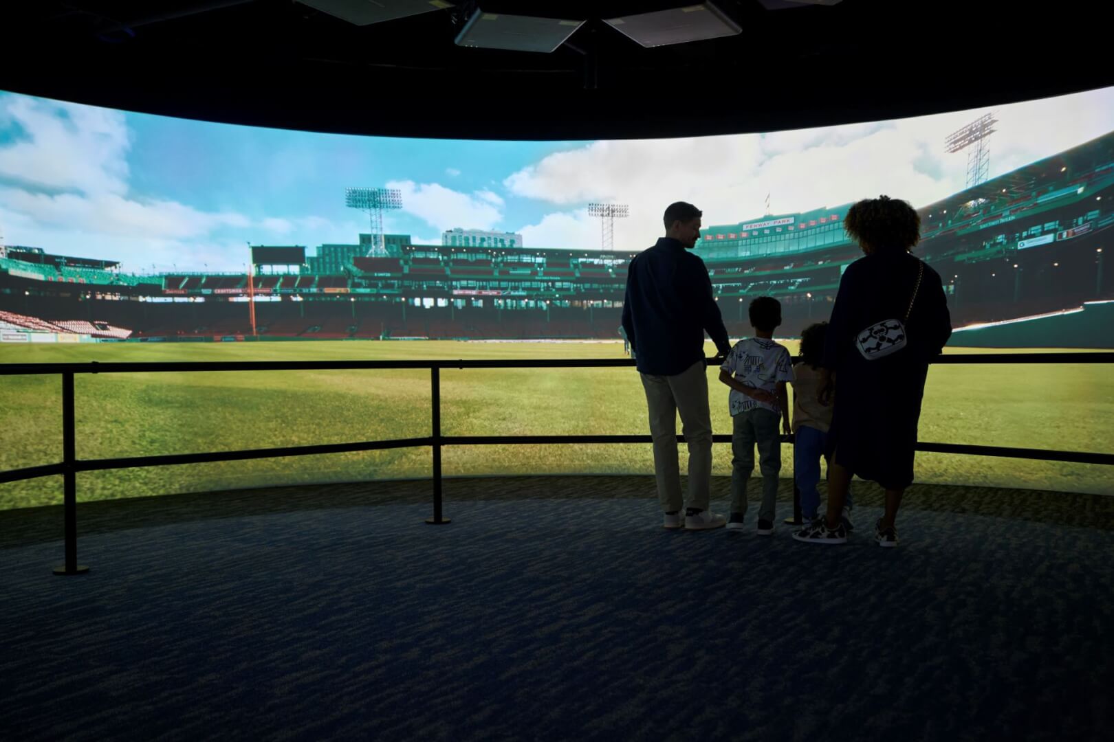 Indoor viewing area at View Boston Observation Deck