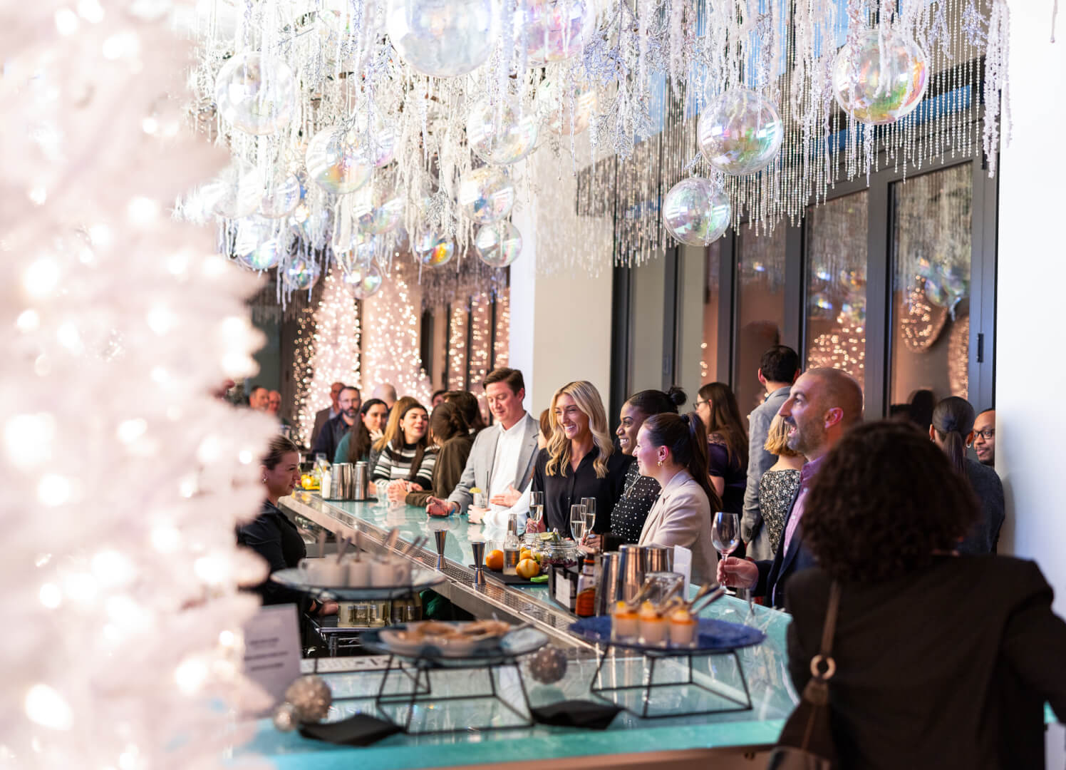 Stratus dining space at View Boston Observation Deck